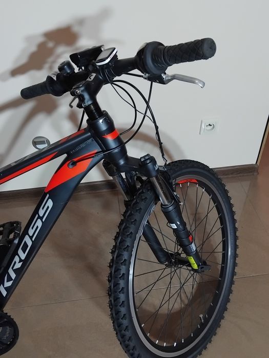 Rower młodzieżowy KROSS LEVEL JR 24 cale doposażony