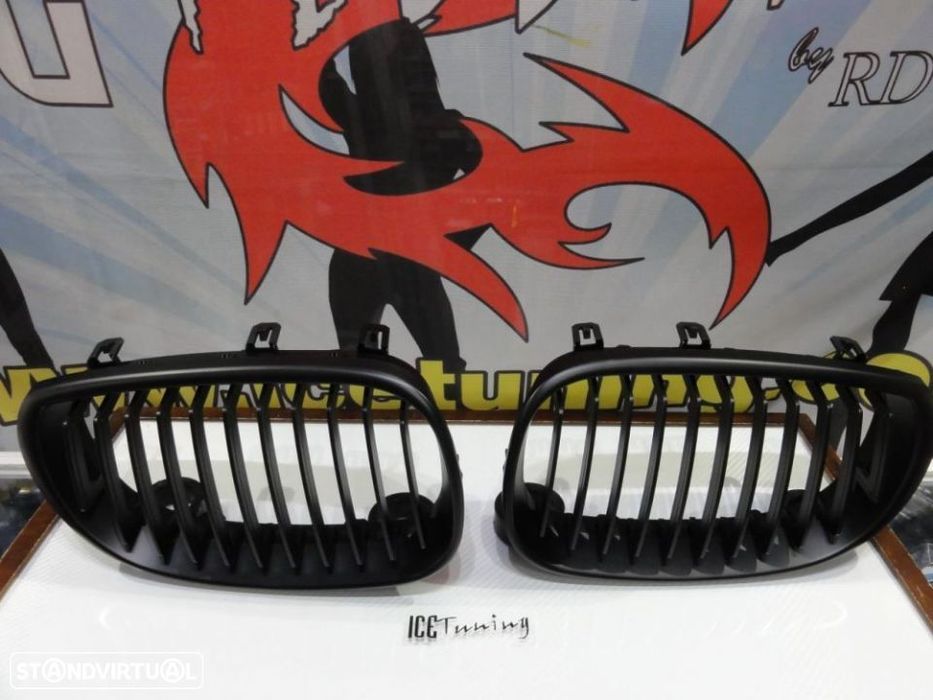 Grelha frontal BMW E60, E61 2003-2010 em preto mate