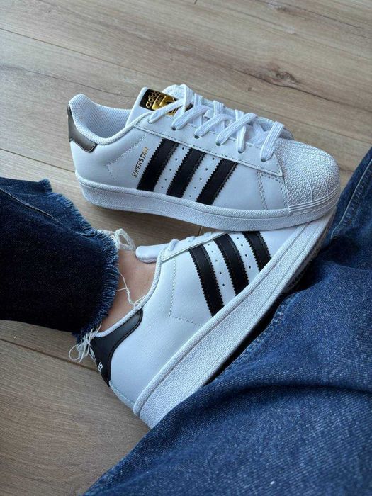 !ТОП! Adidas Superstar White Black Stripes 37 38 39 40 41 42 43 44 45