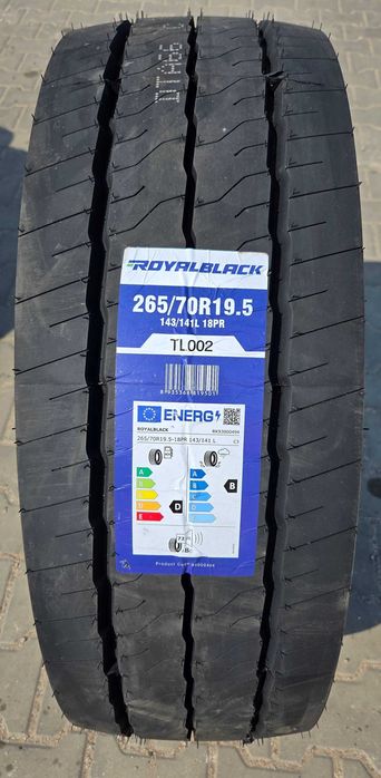 265/70R19.5 Royal Black TL002 opona ciężarowa naczepowa NOWA