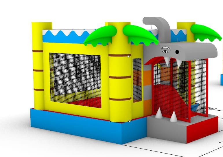 Insuflável Mini Multiplay Tubarão (novo)