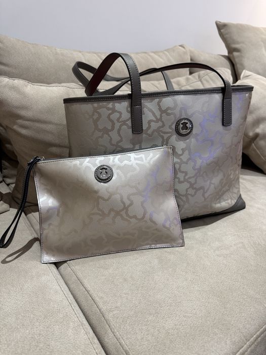 Mala Tote grande Tous + bolsa conjunto