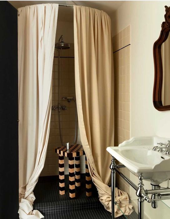 Calha de Duche Circular — Cromo Polido | 80×80 | NOVA