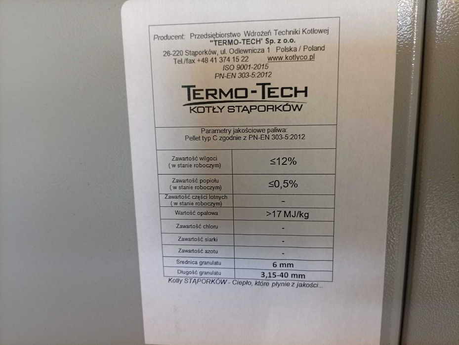 Piec na pellet, 14 kW, nowy