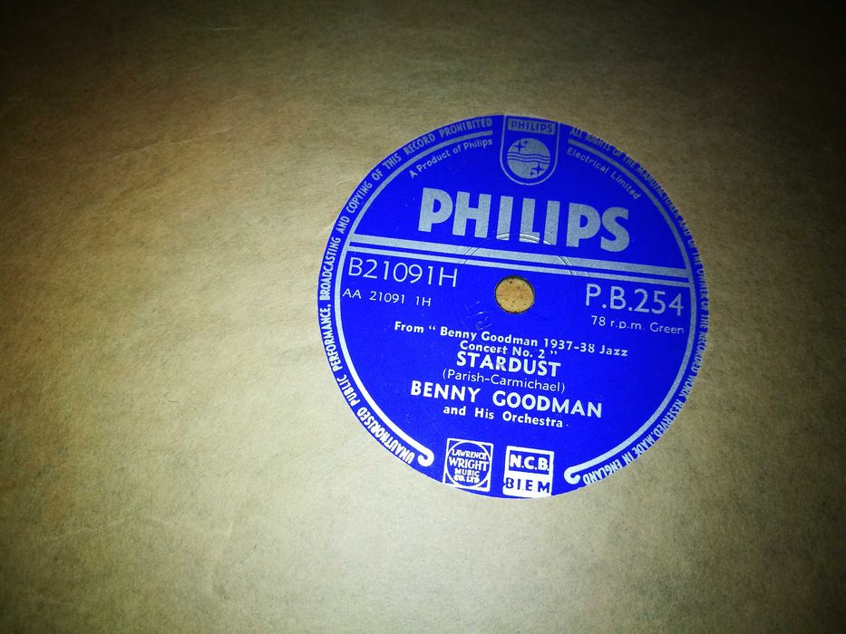 BENNY GOODMAN AND HIS ORCHES-Stardust/Caravan Ed IN - ANO 50-10'-78RPM