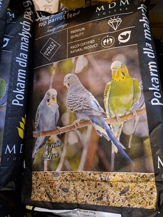 Karma ziarno papuga mała MDM  20 kg za 90 zł