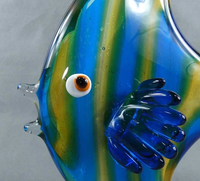 Figura szkło MURANO RYBA skalar figurka rybka 25,5 cm