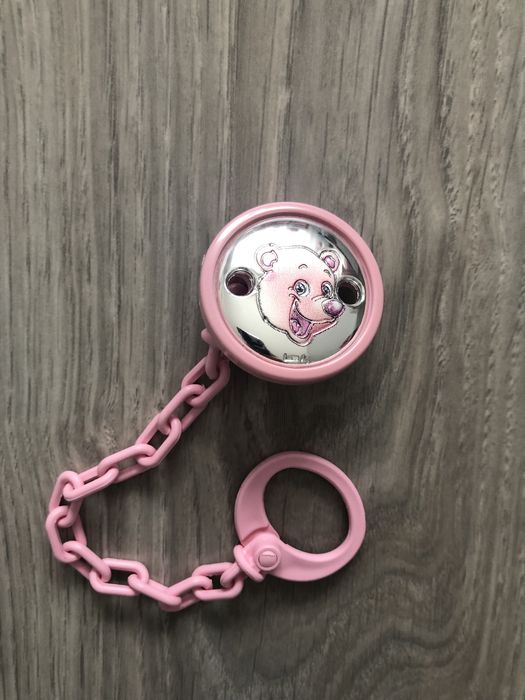 Porta chuchas prata menina novo