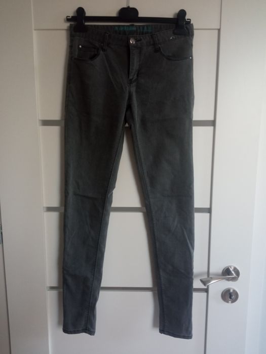 Spodnie rurki szare 36