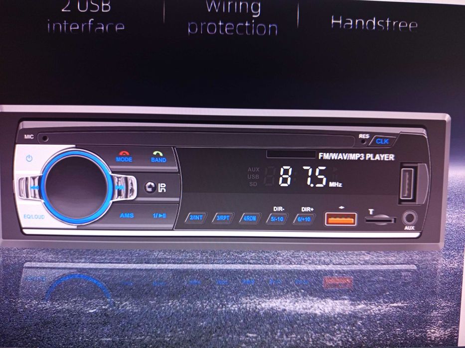 Auto Rádio MP3 Bluetooth USB  Novo