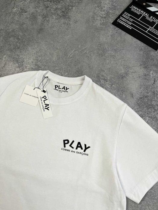 Белая Футболка PLAY Comme des garcons(Hearts) с бирками