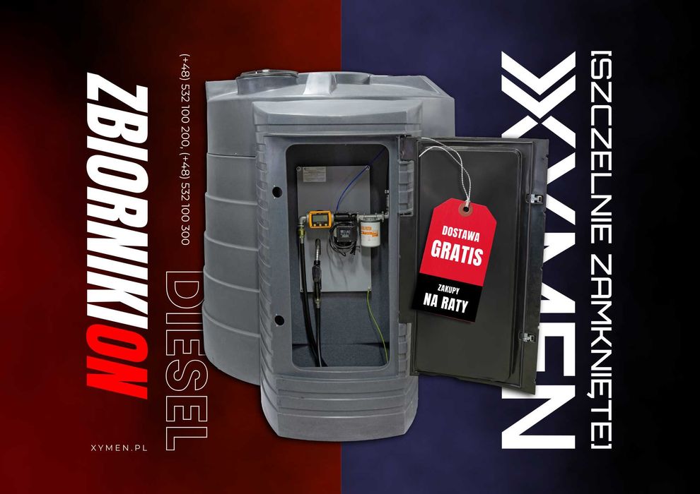 Zbiornik na paliwo ropę ON AdBlue olej napędowy dwupłaszczowy DOSTAWA