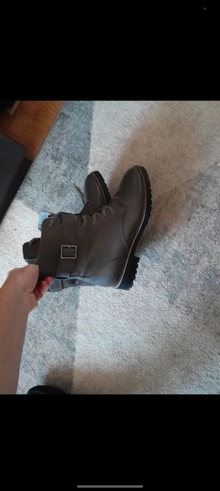 trzewiki trapery skórzane