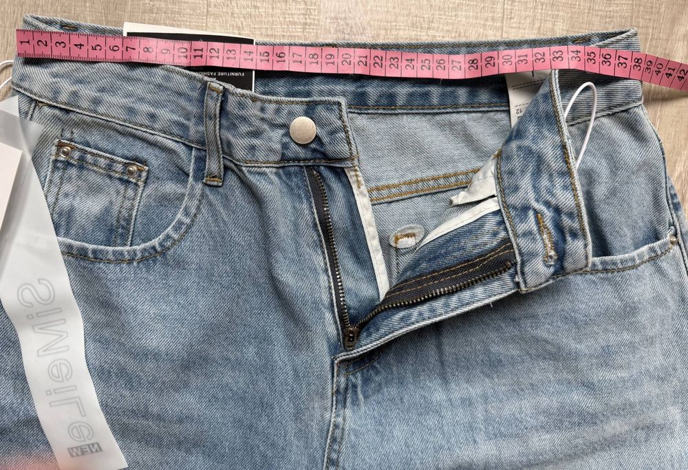 Джинси широкі жіночі голубі розмір L | wide leg оверсайз