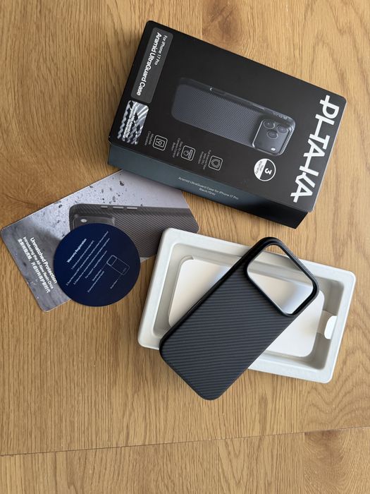 PITAKA Aramid UltraGuard Etui do iPhone 17 Pro - Czarno-szare