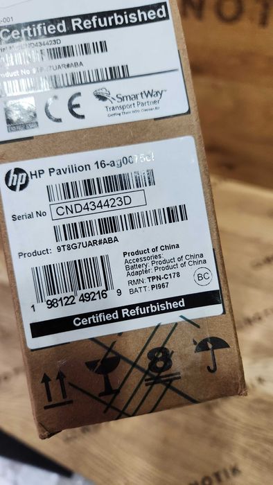 Ноутбук HP Pavilion 16 Ryzen 7-8840U / 16GB / 1TB SSD / FHD+ IPS Touch