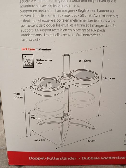 Flamingo  podajnik podwójny