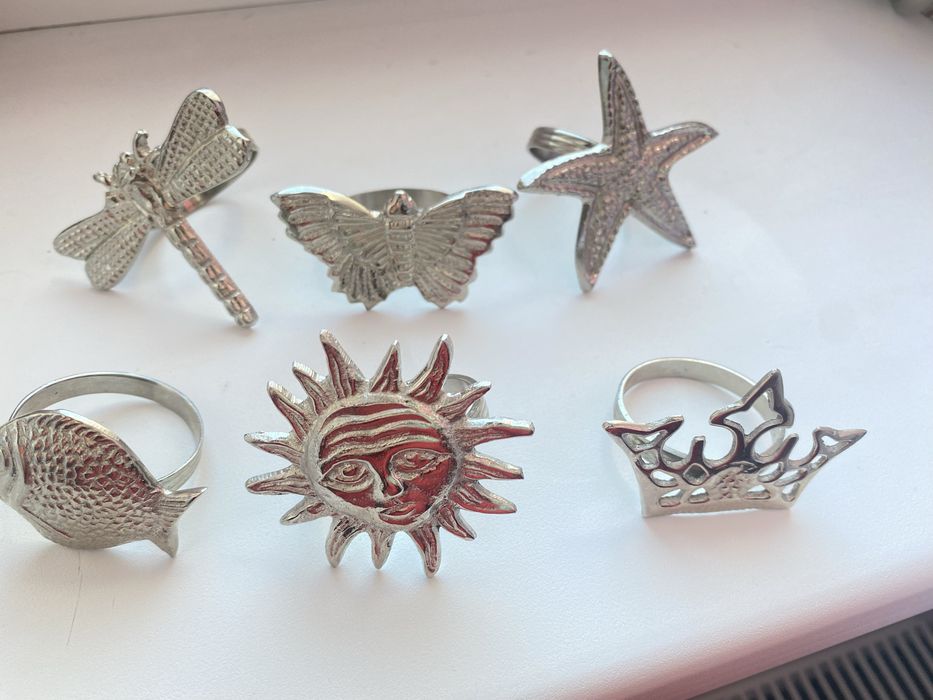 Кольца для салфеток, набор 6 шт.