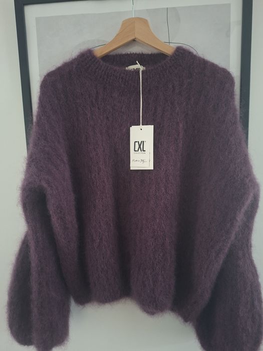 Cxl sweter kid moher rozkloszowane rekawy