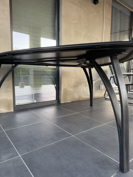 Стеклянный стол 170 см