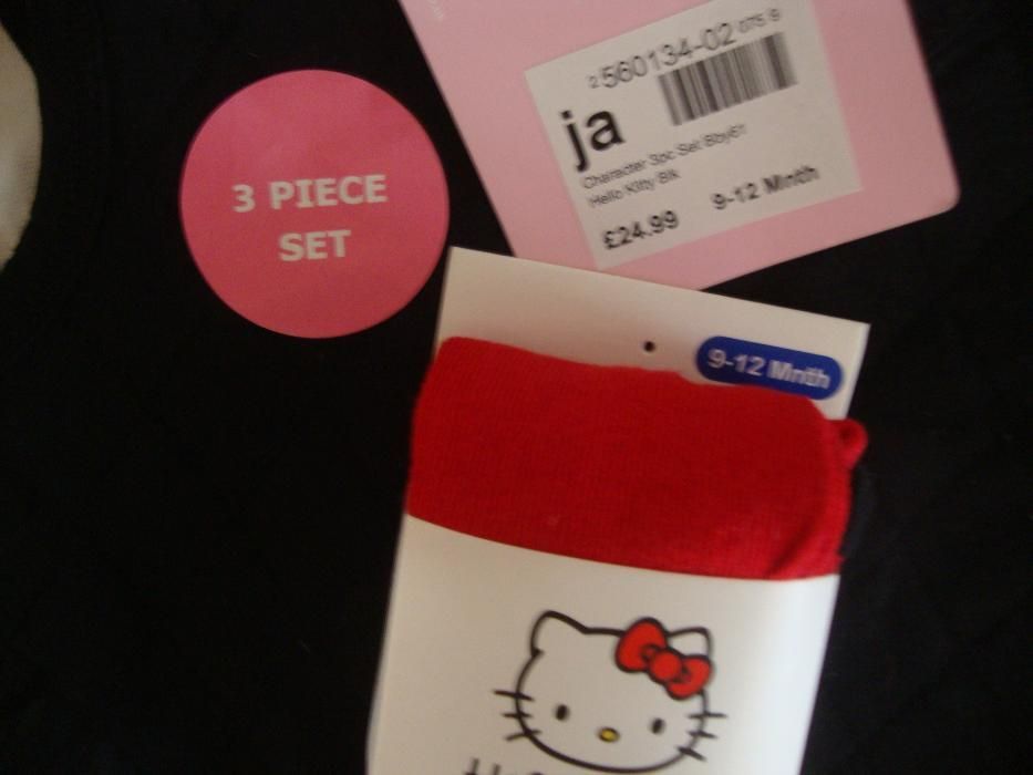 Saldos - Conjunto tres peças Hello Kitty (Novo)