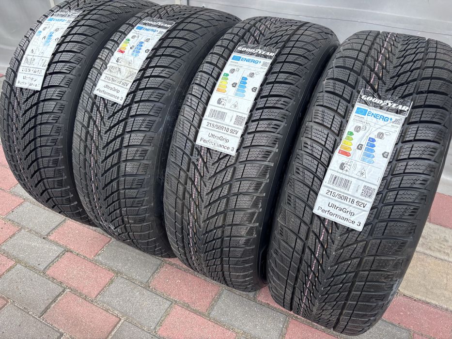 Komplet NOWE zimowe Goodyear UltraGrip Performance 3 215/50 R18 92V