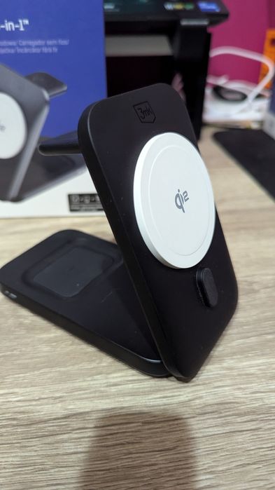 Ładowarka 3mk MagRocket 3-in-1 (Qi2) - Szybka, Składana + Zasilacz!