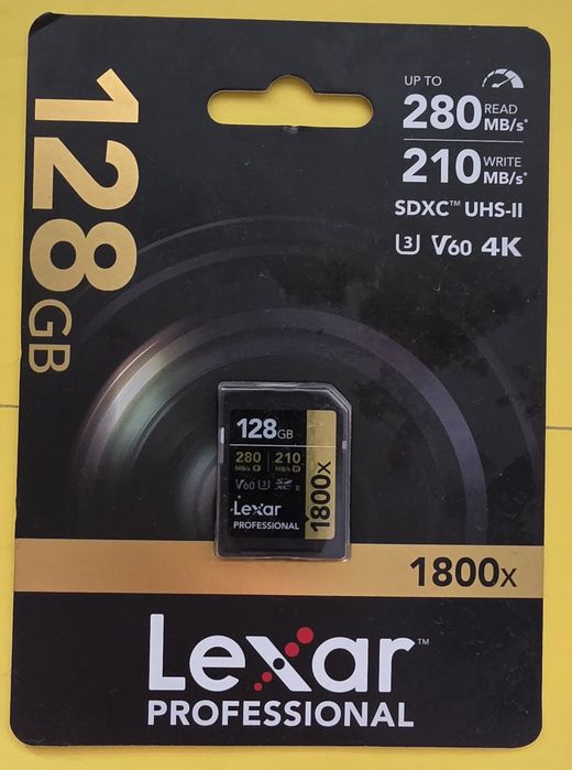 SDXC Lexar 1800x 128Gb