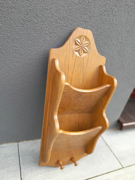 Półko wieszak z drzewa