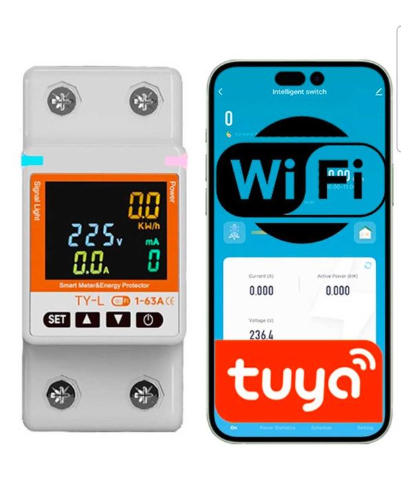 Licznik Energii WiFi 63A jednofazowy