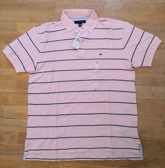 Oryginalna koszulka Polówka Tommy Hilfiger, rozmiar L, 100% bawełna