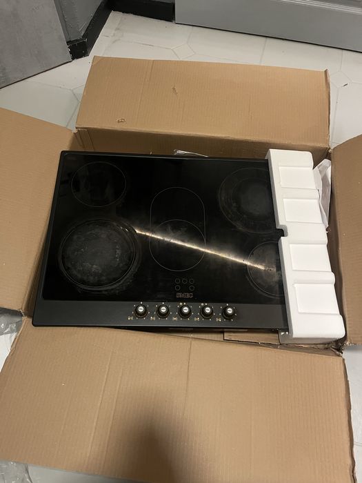 Płyta ceramiczna Smeg P775AO – 75 cm, 5 pól, Made in Italy