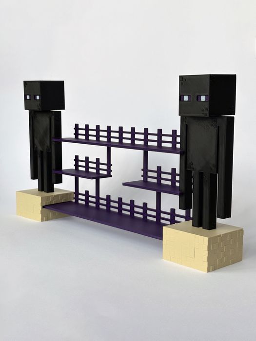 Поличка Minecraft Enderman‼️для фігурок Кіндер Майнкрафт підставка