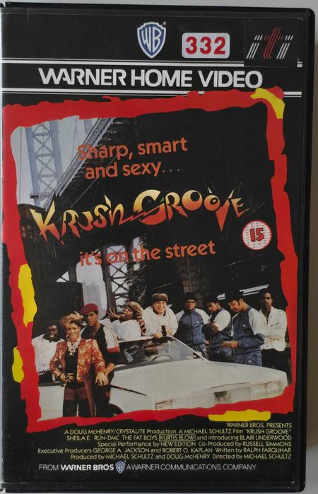 Kaseta VHS z filmem  Krush Groove:  Sheila E. Run-D.M.C,The Fat Boys