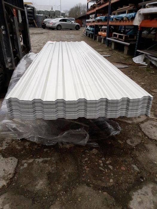 Blacha Trapezowa Powlekana T-14R T-18 Biała Połysk cena Brutto 23% Vat