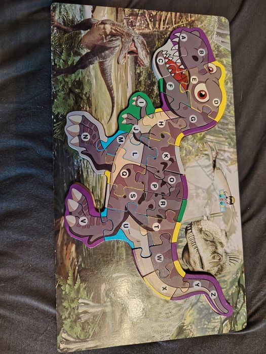 Zestaw puzzli drewnianych