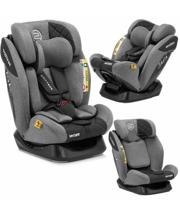 Fotelik Samochodowy Sesttino Secure PRO 0-36kg. 40-150cm.