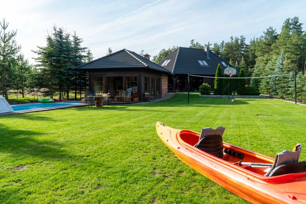 Komfortowe domy na Kaszubach z basenem, bilardem, sezon 2026 START