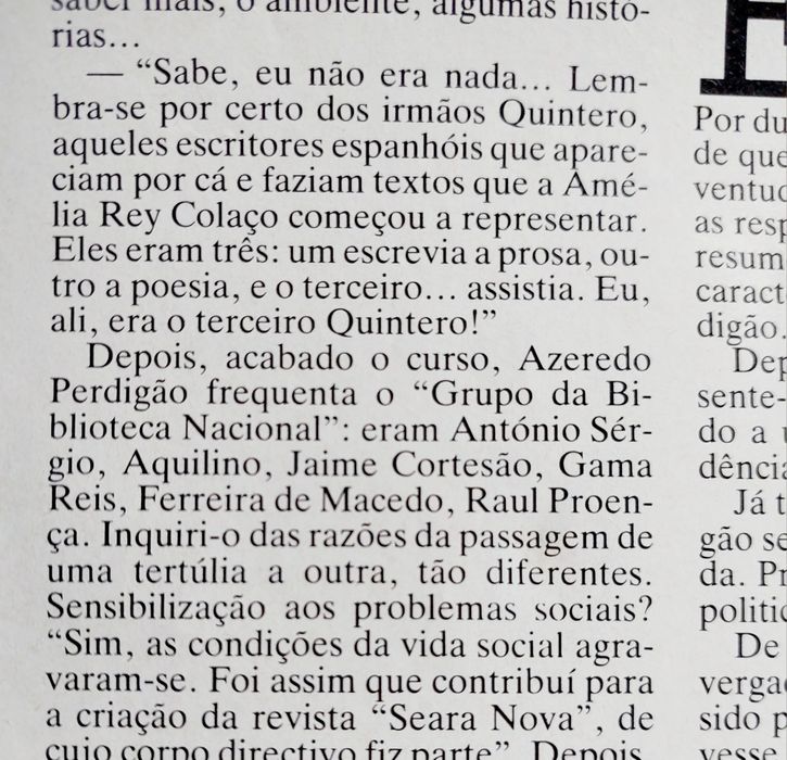 Azeredo PERDIGÃO - Entrevista 1983