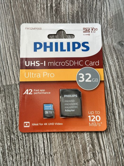 Karta microSDHC Philips 32gb + adapter