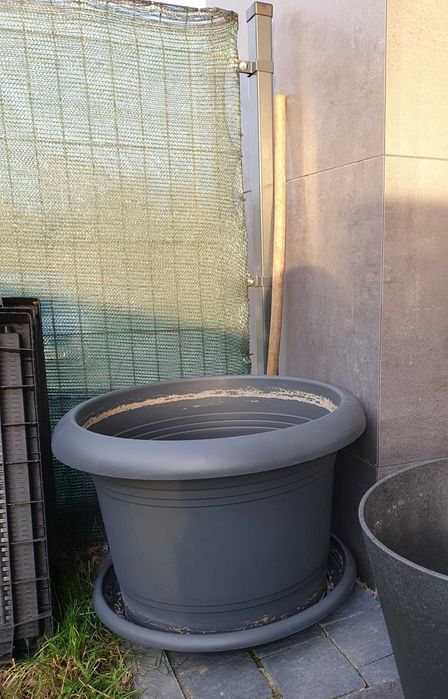 Duża donica ogrodowa do palmy lub bananowca, średnica 54 cm