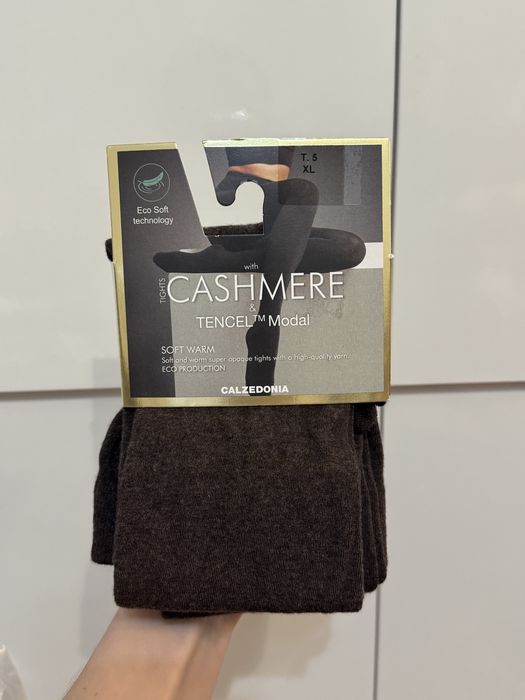 Calzedonia premium ciepłe mięciutkie rajstopy soft warm kaszmir