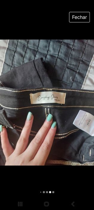 Calças pretas tamanho 34 XS. Everyday jeans. Novas!!