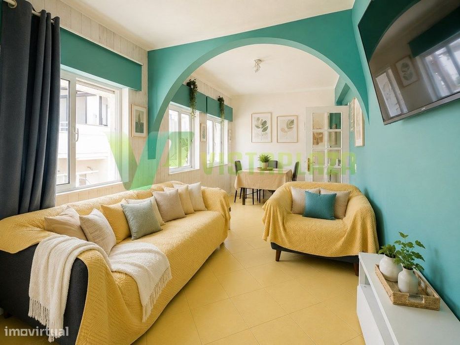 Apartamento T1+1 na zona ribeirinha com vista Rio