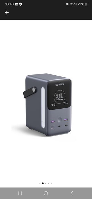 Зовнішній акумулятор (павербанк) ugreen pb770 48000mah 300w. 7700 грн
