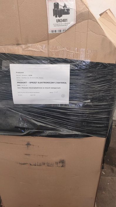 Palety Amazon Lodz LCJ4 mix zwrot utylizacja