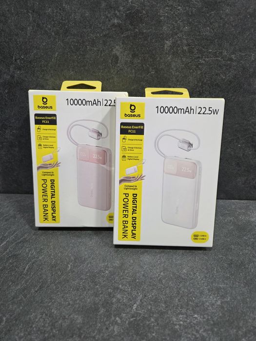 Baseus EnerFill FC11 на 10000 mAh  22.5w. павербанк з кабелем