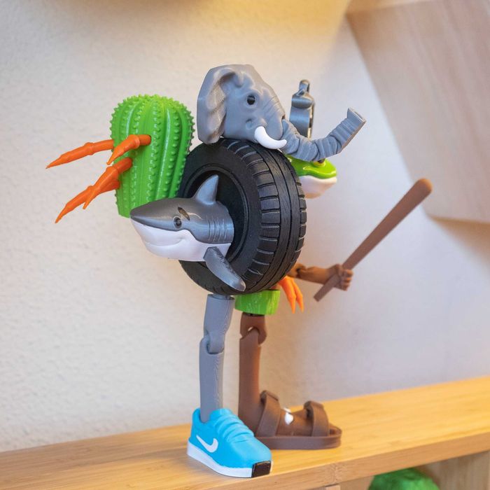 Рухома фігурка La Grande Combination із мему Brainrot