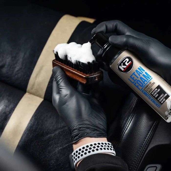 Очиститель, кондиционер кожи K2 Letan салона авто пенный молочко спрей