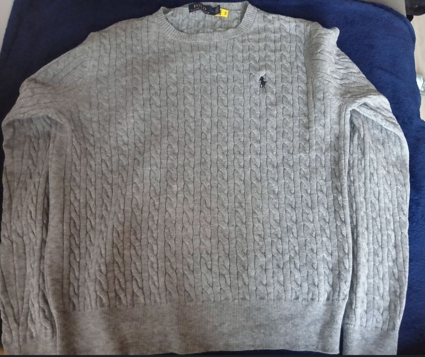Szary Sweter Ralph Lauren